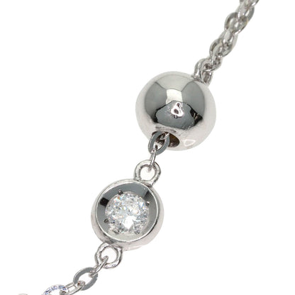 SELECT JEWELRY セレクトジュエリー 13P ダイヤモンド ネックレス K18WG レディース 中古