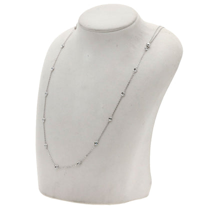 SELECT JEWELRY セレクトジュエリー 13P ダイヤモンド ネックレス K18WG レディース 中古