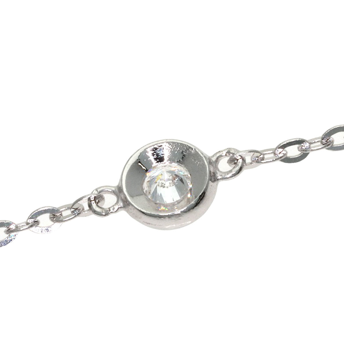 SELECT JEWELRY セレクトジュエリー 13P ダイヤモンド ネックレス K18WG レディース 中古