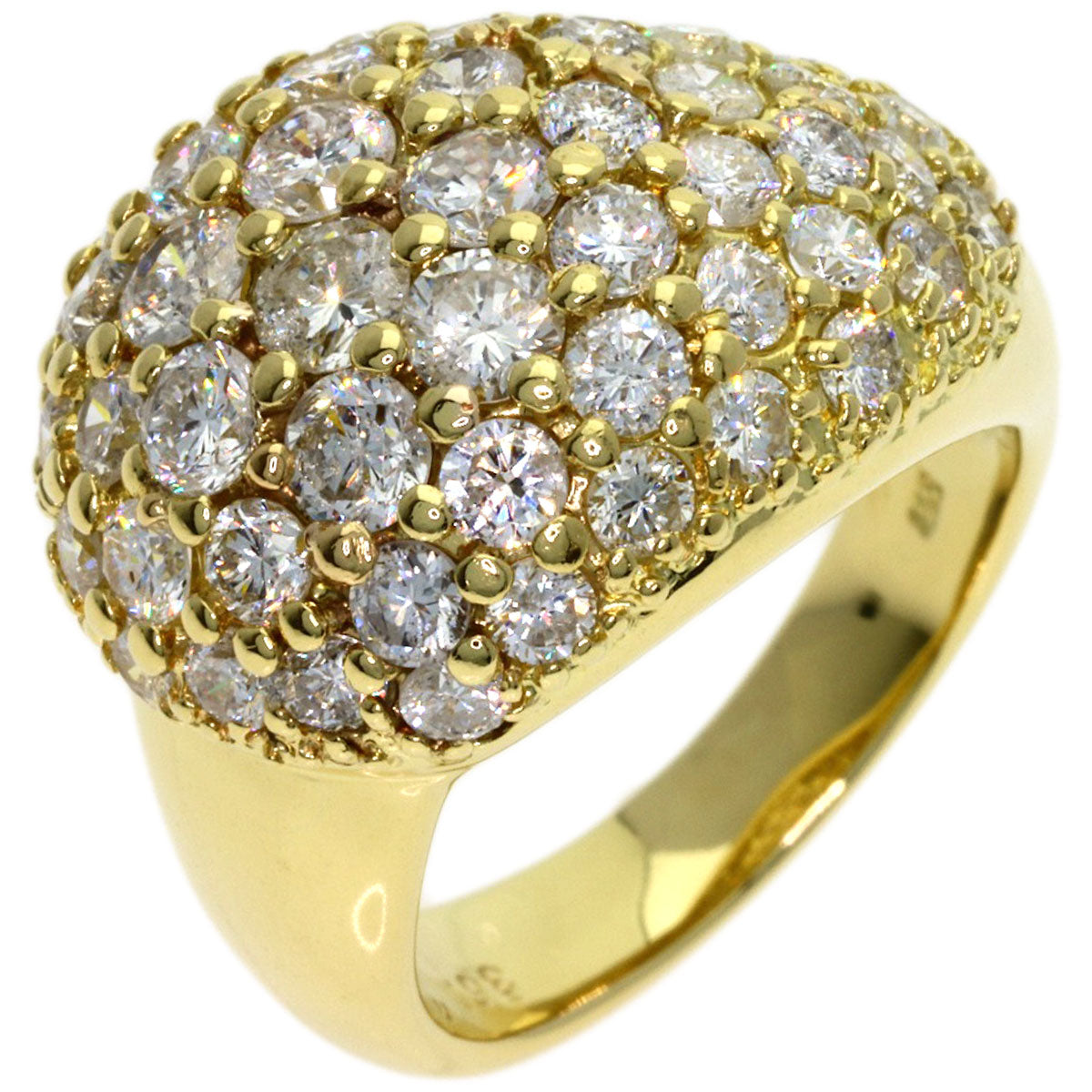 SELECT JEWELRY セレクトジュエリー ダイヤモンド リング・指輪 K18YG レディース 中古