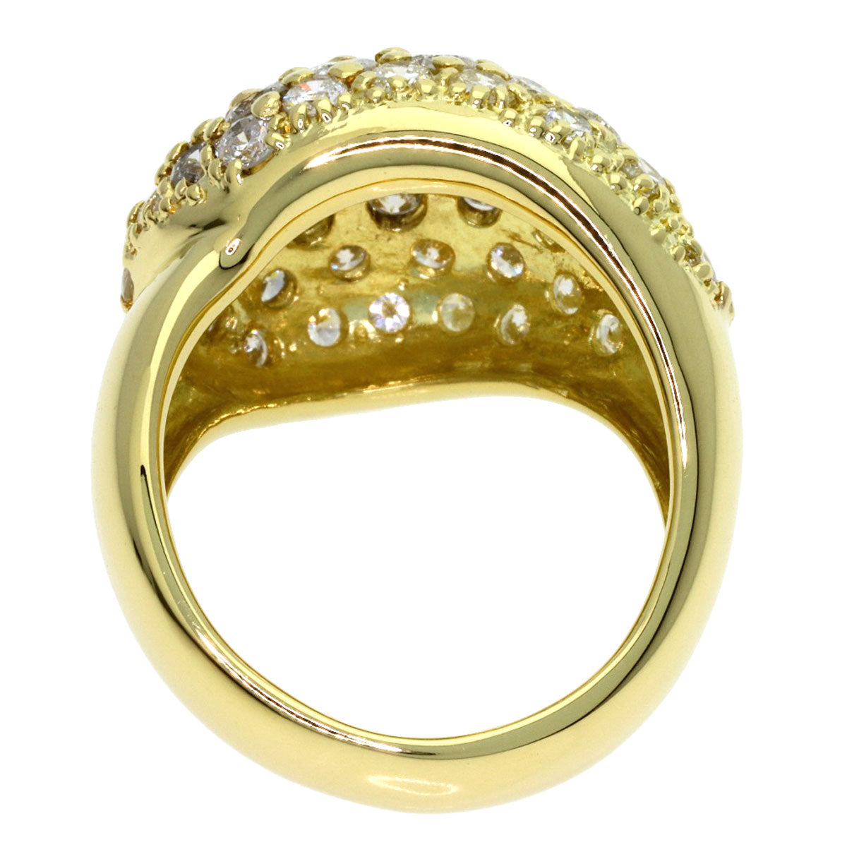 SELECT JEWELRY セレクトジュエリー ダイヤモンド リング・指輪 K18YG レディース 中古
