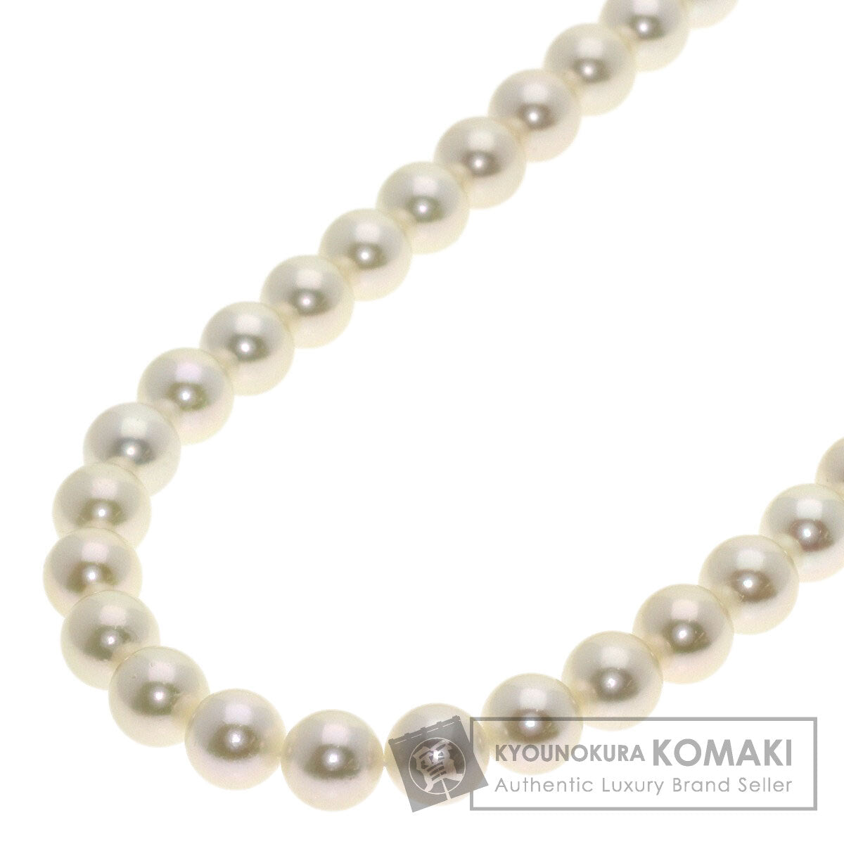 ミキモト パール 真珠 Mチャーム付き ロング ネックレス 中古 商品画像1