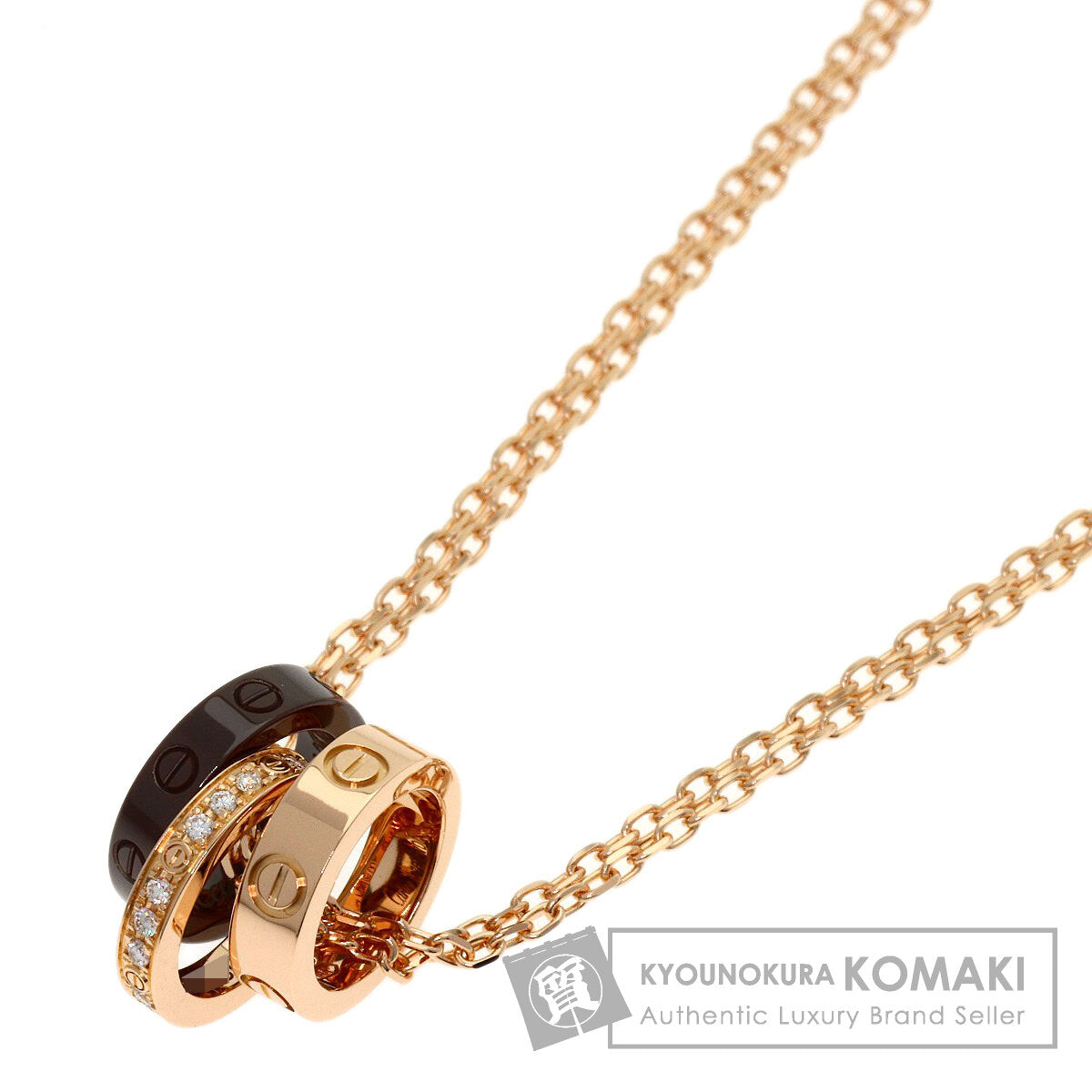 カルティエ ラブ スリーフープ ダイヤモンド ネックレス 中古 商品画像1