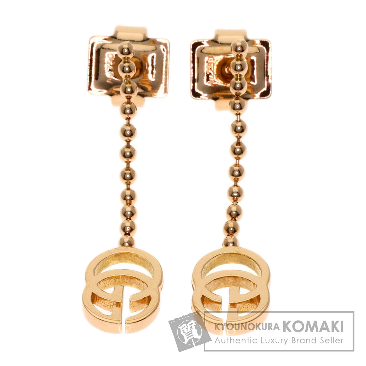 グッチ GGランニング チェーン ピアス 中古 商品画像1