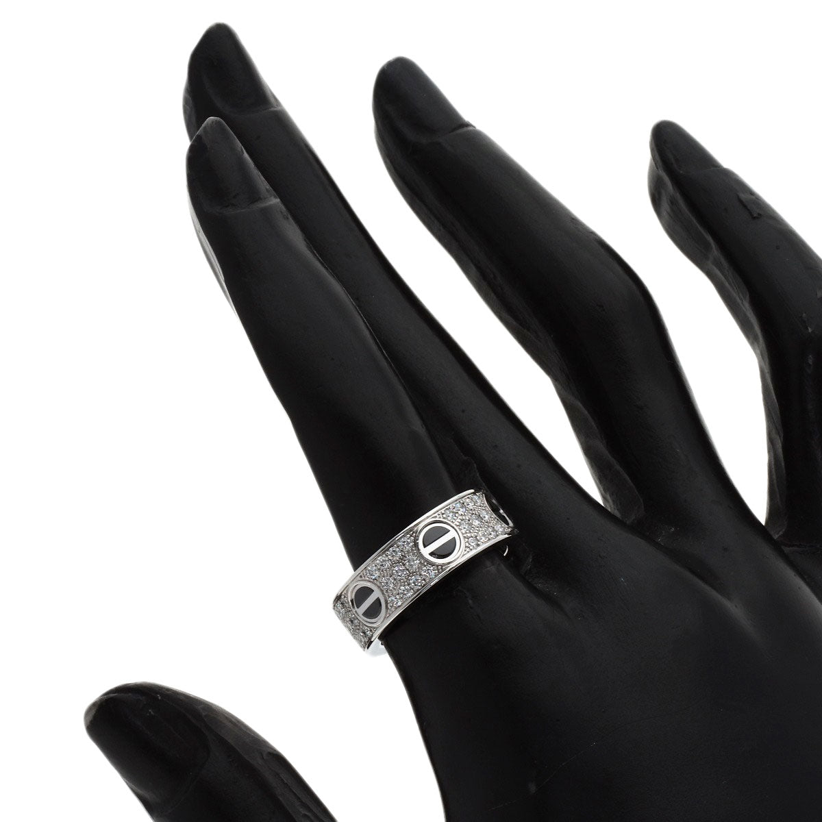 カルティエ ラブリング フルパヴェ ダイヤモンド セラミック #51 リング・指輪 中古 商品画像6