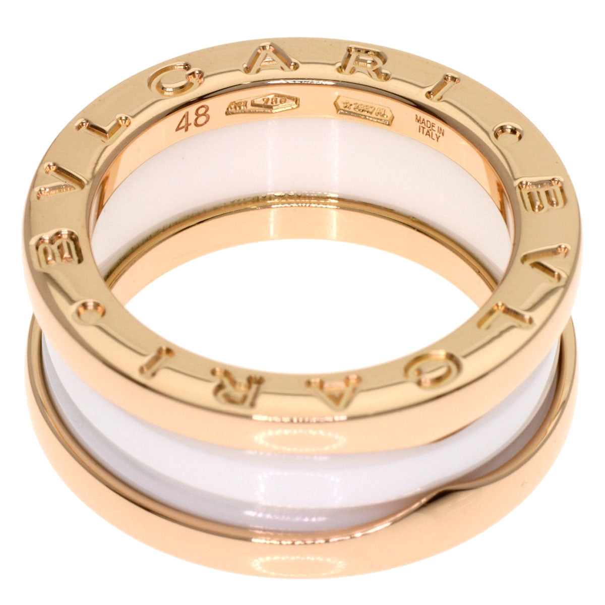 ブルガリ B-zero1 ビーゼロワン 3バンド セラミック #48 リング・指輪 中古 商品画像5