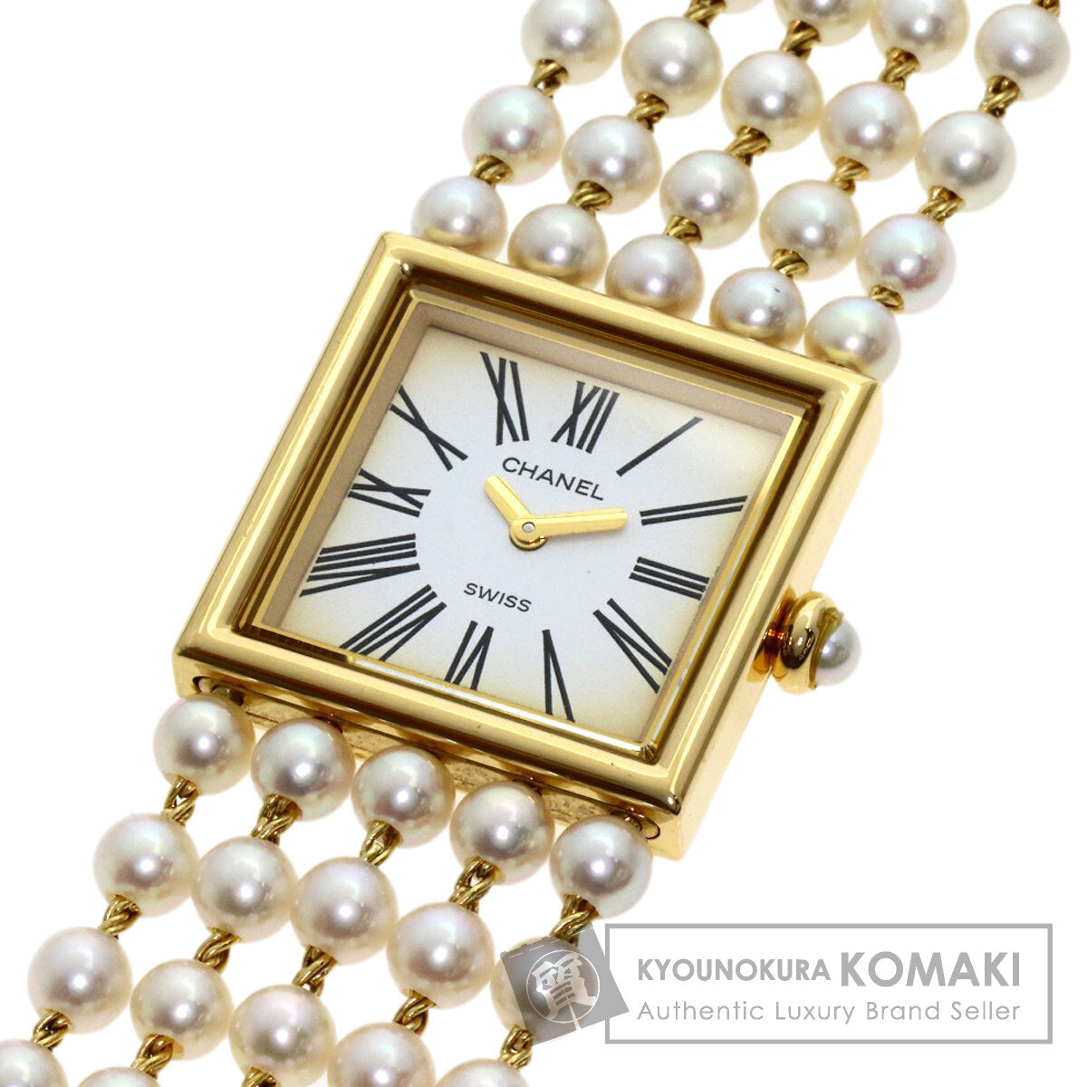 シャネル H0007 マドモアゼル パール 真珠 腕時計 中古 商品画像1