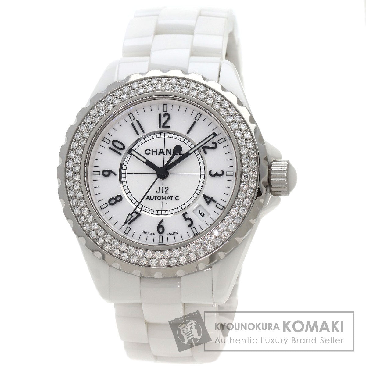 シャネル H0969 J12 38mm ダイヤモンドベゼル 腕時計 中古 商品画像1