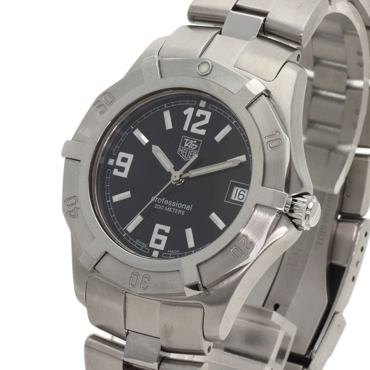 TAG HEUER タグホイヤー WN1110 エクスクルーシブ プロフェッショナル200 デイト 腕時計 SS SS メンズ [中古] タグホイヤー エクスクルーシブ プロフェッショナル200 デイト WN1110