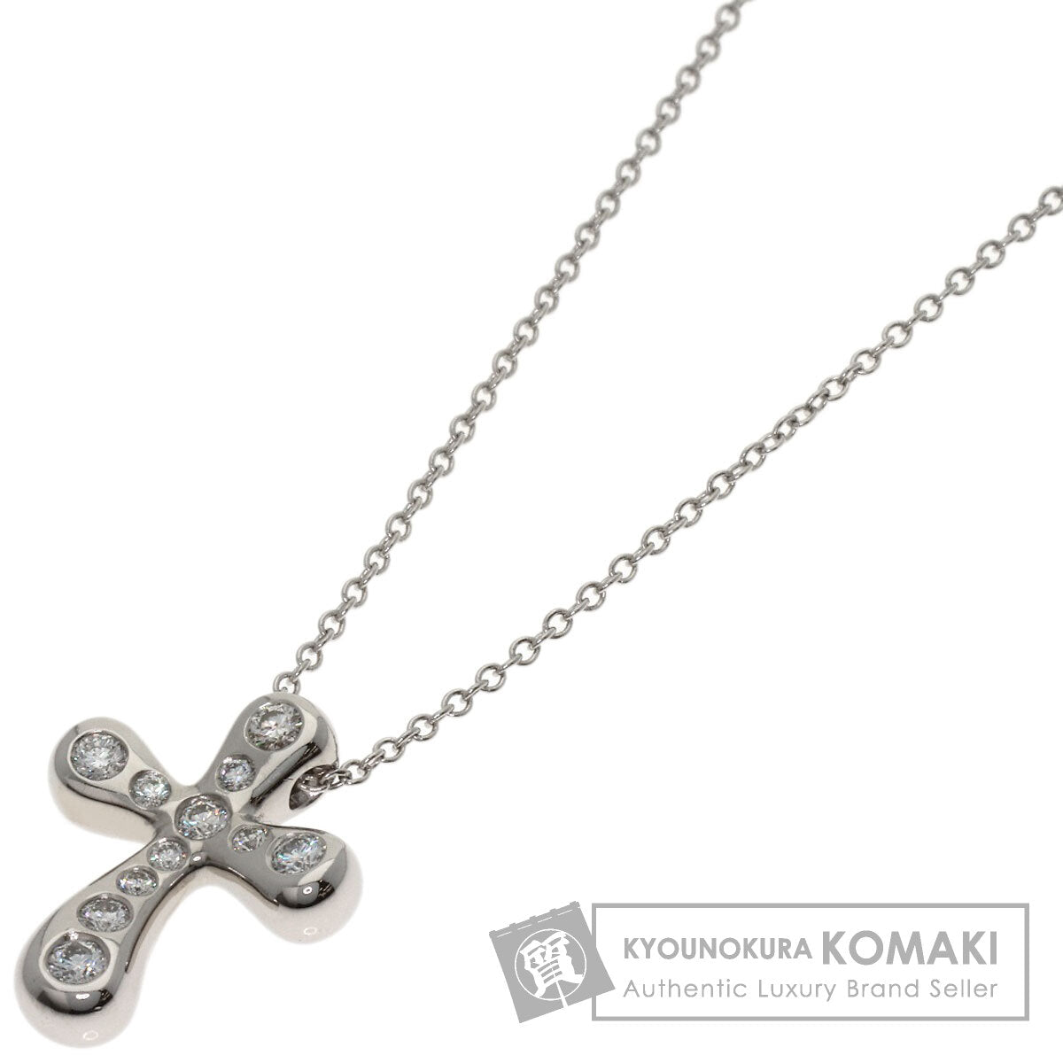 ティファニー スモールクロス ダイヤモンド ネックレス 中古 商品画像1