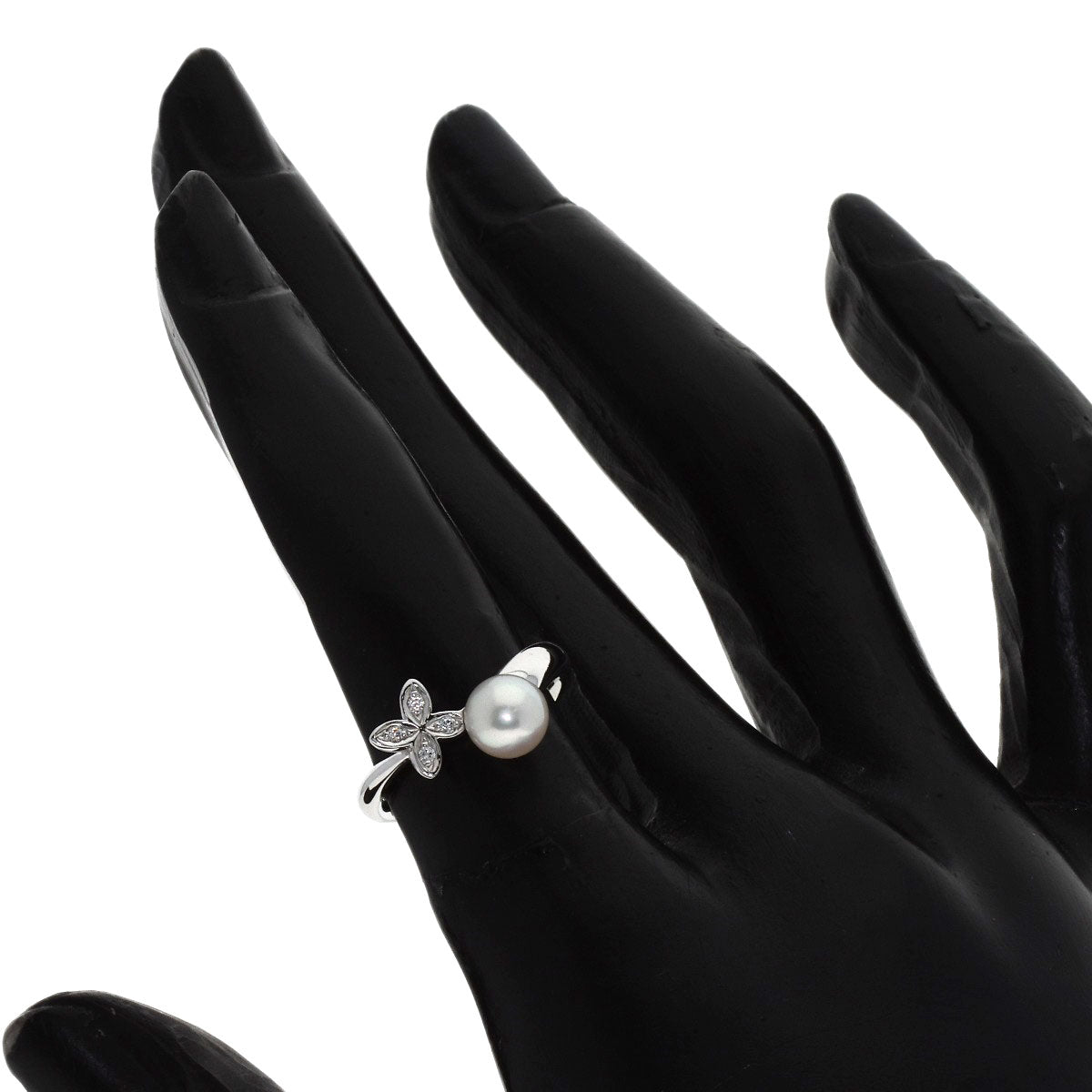 み*★様 遺品整理 生前整理 ミキモトパールリング　 ヴィンテージアクセサリー ミキモト パール 真珠 ダイヤモンド リング・指輪 中古 | 京の蔵小牧