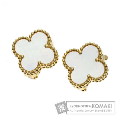ヴァンクリーフ＆アーペル ヴィンテージ アルハンブラ マザー オブ パール イヤリング 中古 商品画像1
