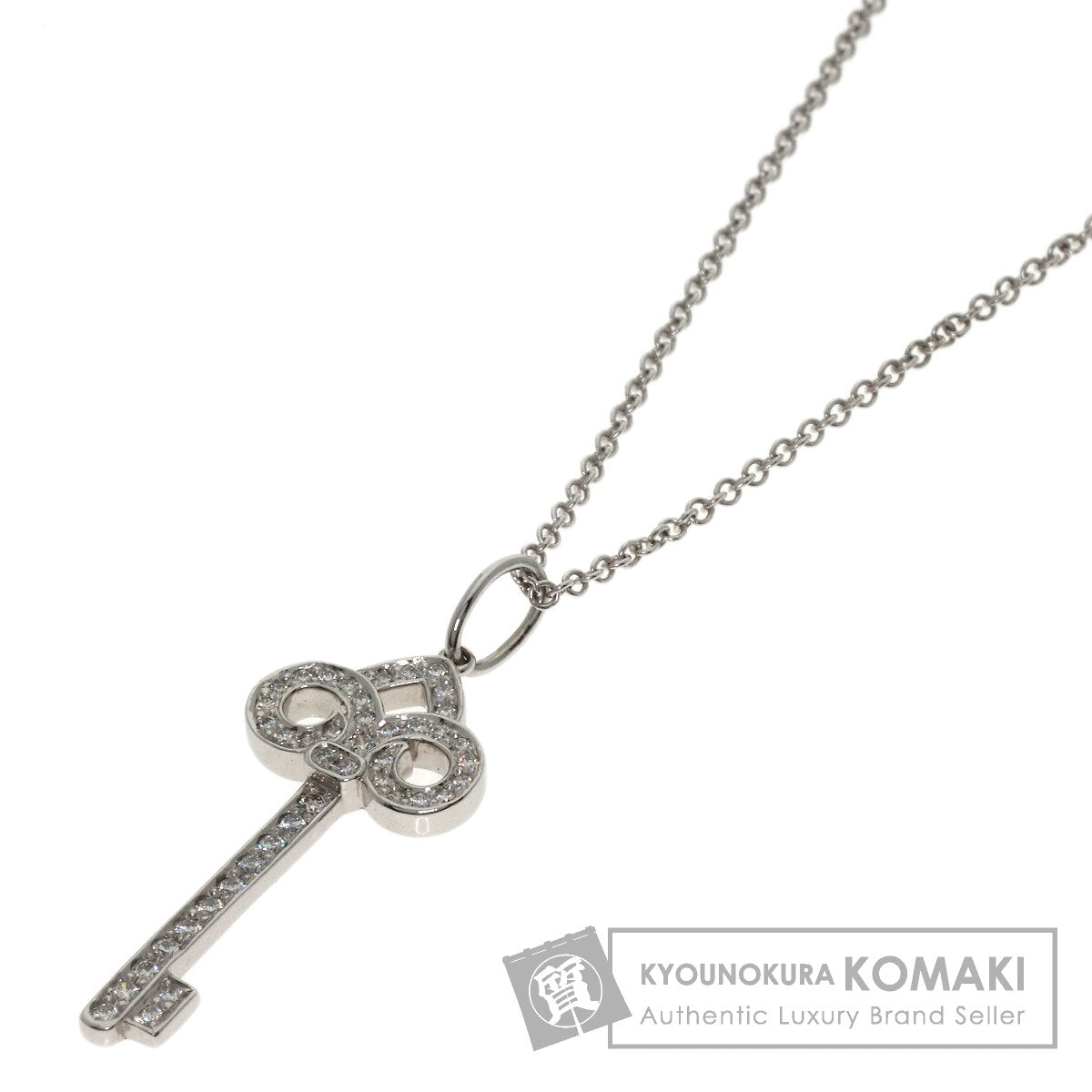 ティファニー フルール ド リス キー ダイヤモンド ネックレス 中古 商品画像1