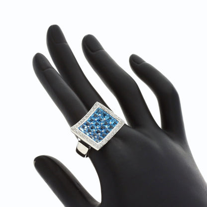 セレクトジュエリー ブルートパーズ ダイヤモンド リング・指輪 中古 商品画像8