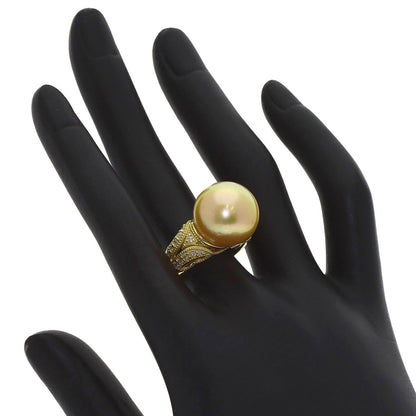 セレクトジュエリー ゴールデンパール ダイヤモンド リング・指輪 中古 商品画像8