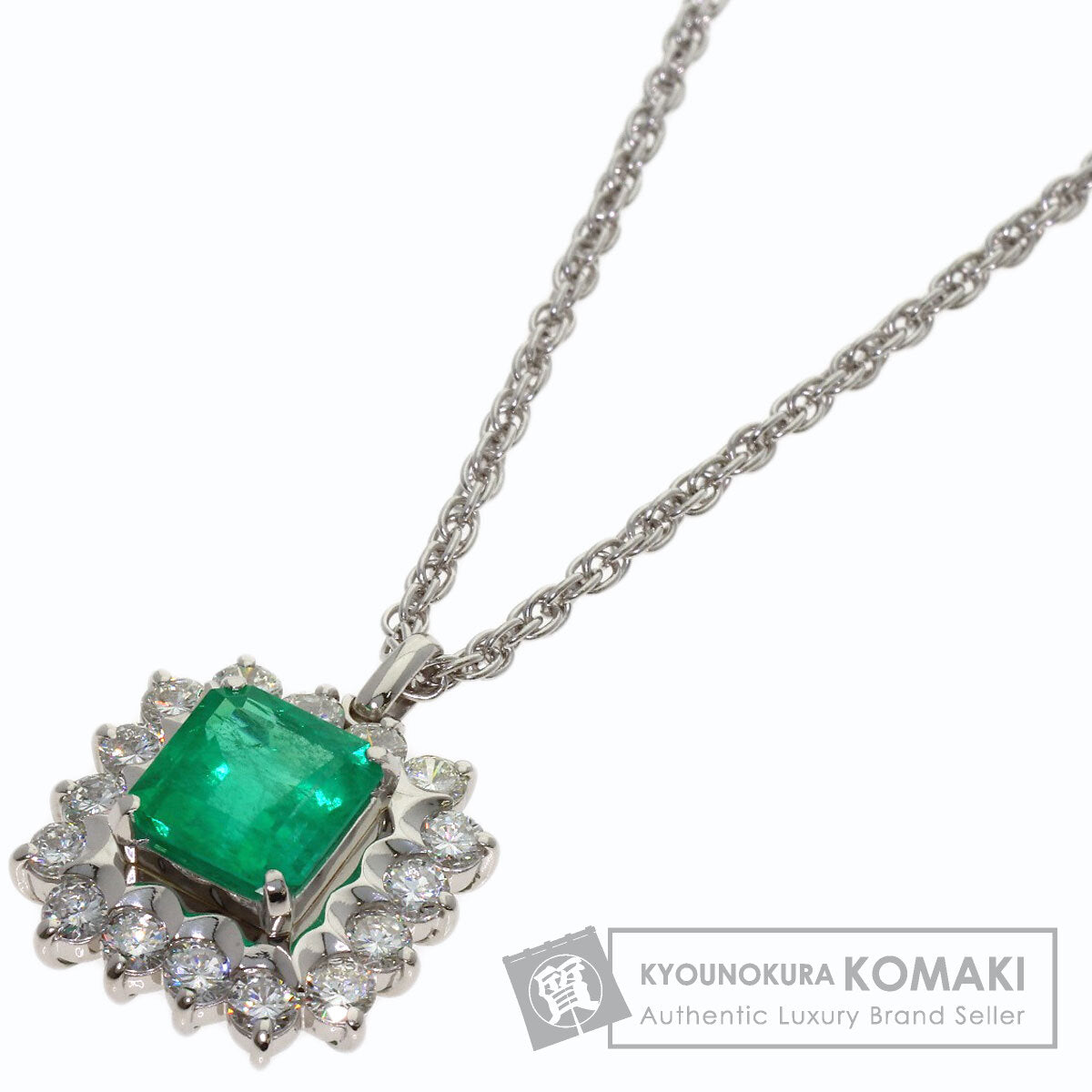 セレクトジュエリー エメラルド ダイヤモンド ネックレス 中古 商品画像1