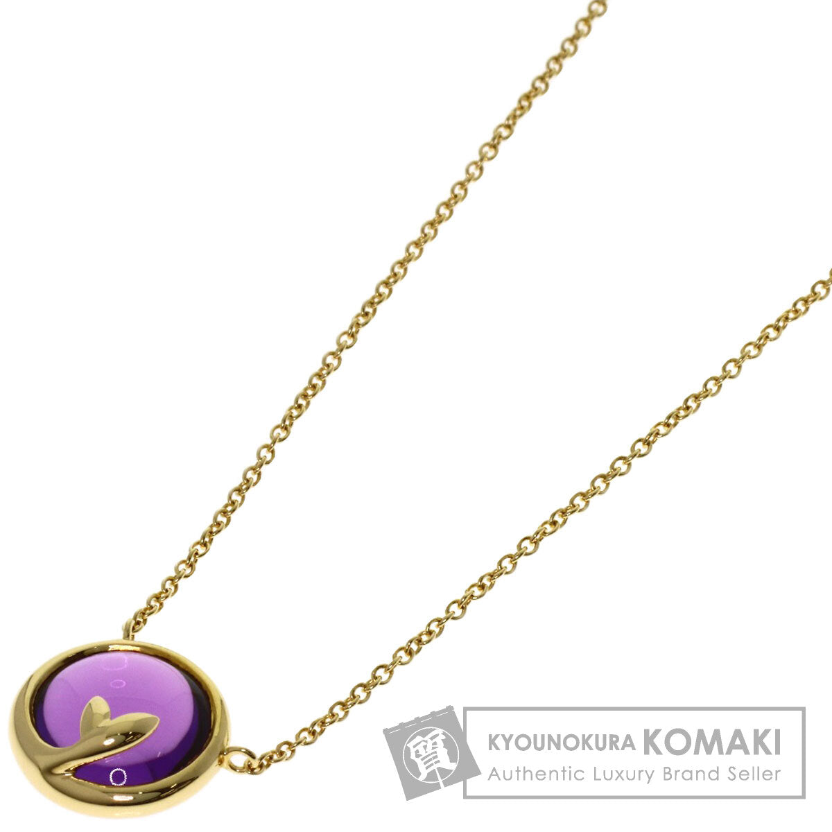 ティファニー オリーブ リーフ アメジスト ネックレス 中古 商品画像1