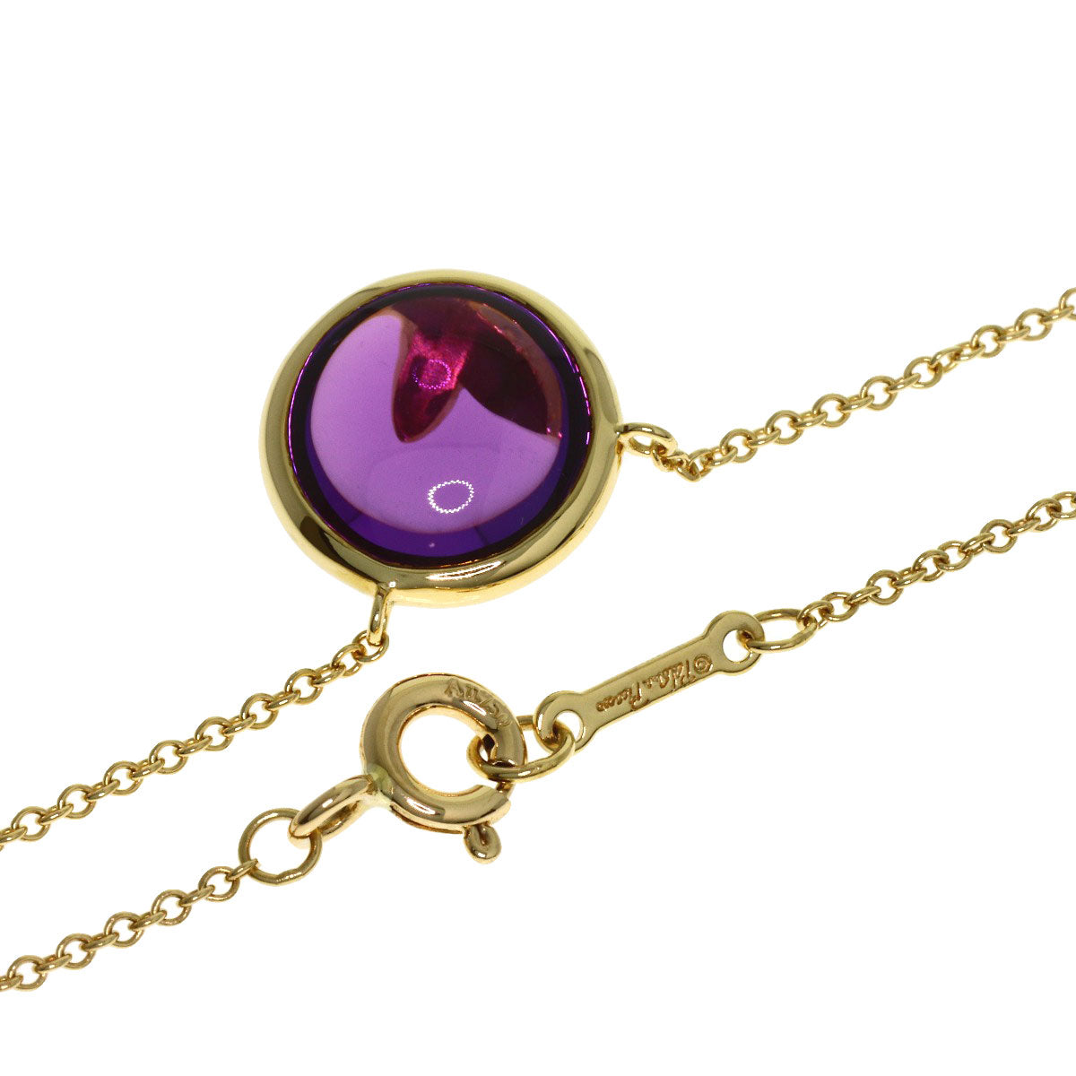 ティファニー オリーブ リーフ アメジスト ネックレス 中古 商品画像3