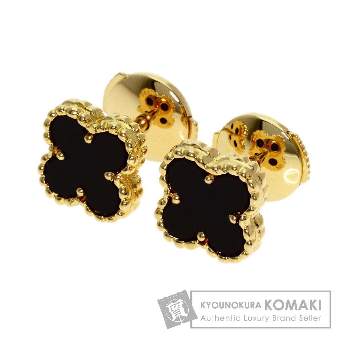 ヴァンクリーフ＆アーペル スウィート アルハンブラ オニキス ピアス 中古 商品画像1
