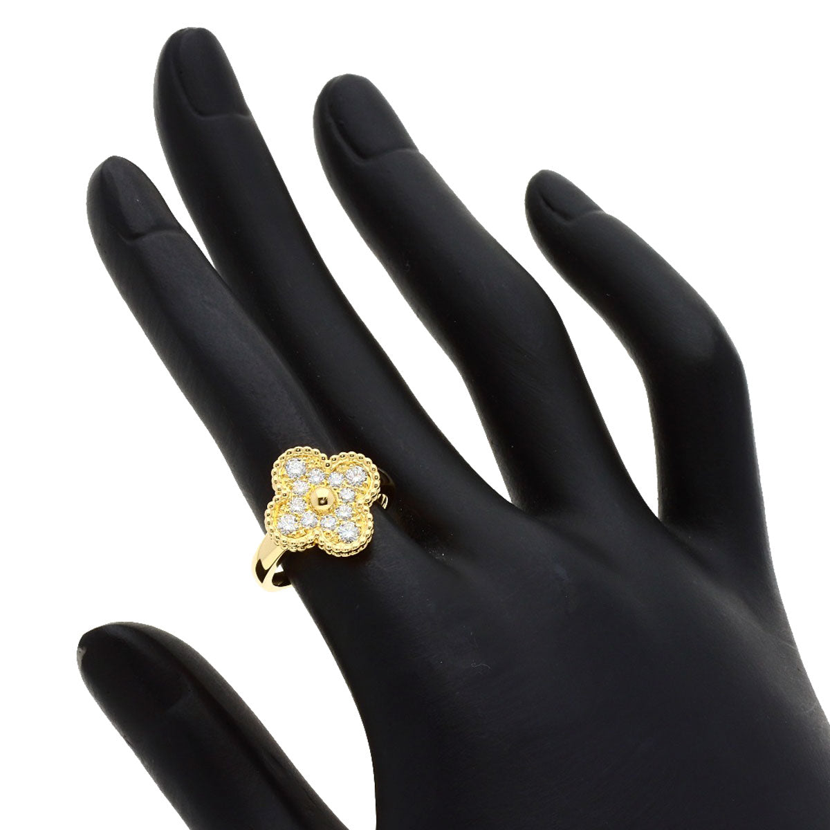 ヴァンクリーフ＆アーペル ヴィンテージ アルハンブラ ダイヤモンド #50　 リング・指輪 中古 商品画像7