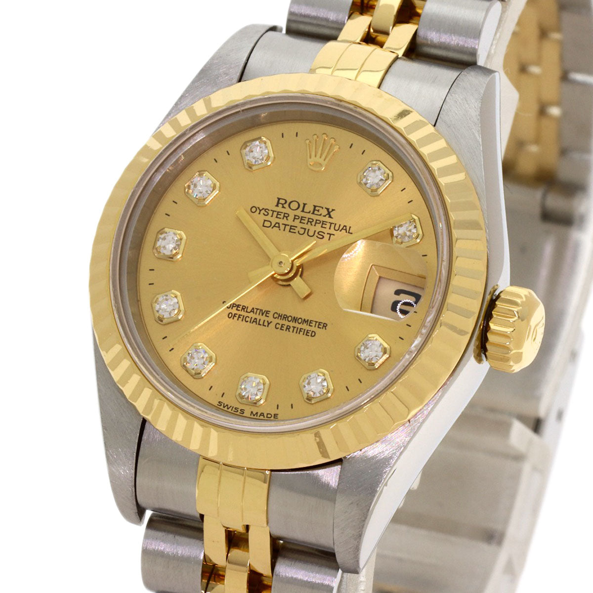 ロレックス 69173G デイトジャスト 10P ダイヤモンド 腕時計 中古 商品画像4