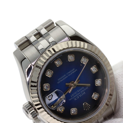 ロレックス 179174G デイトジャスト 10P ダイヤモンド ブルーグラデーション 腕時計 中古 商品画像10