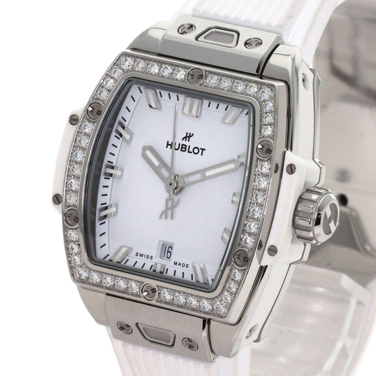 ウブロ 682.SE.2010.RW.1204 スピリットオブビックバン スチールホワイト ダイヤモンド 腕時計 中古 商品画像4