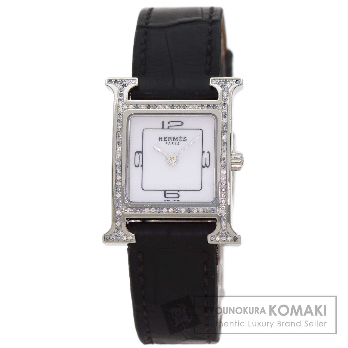 エルメス HH1.237 Hウォッチ ダイヤモンド 腕時計 中古 商品画像1