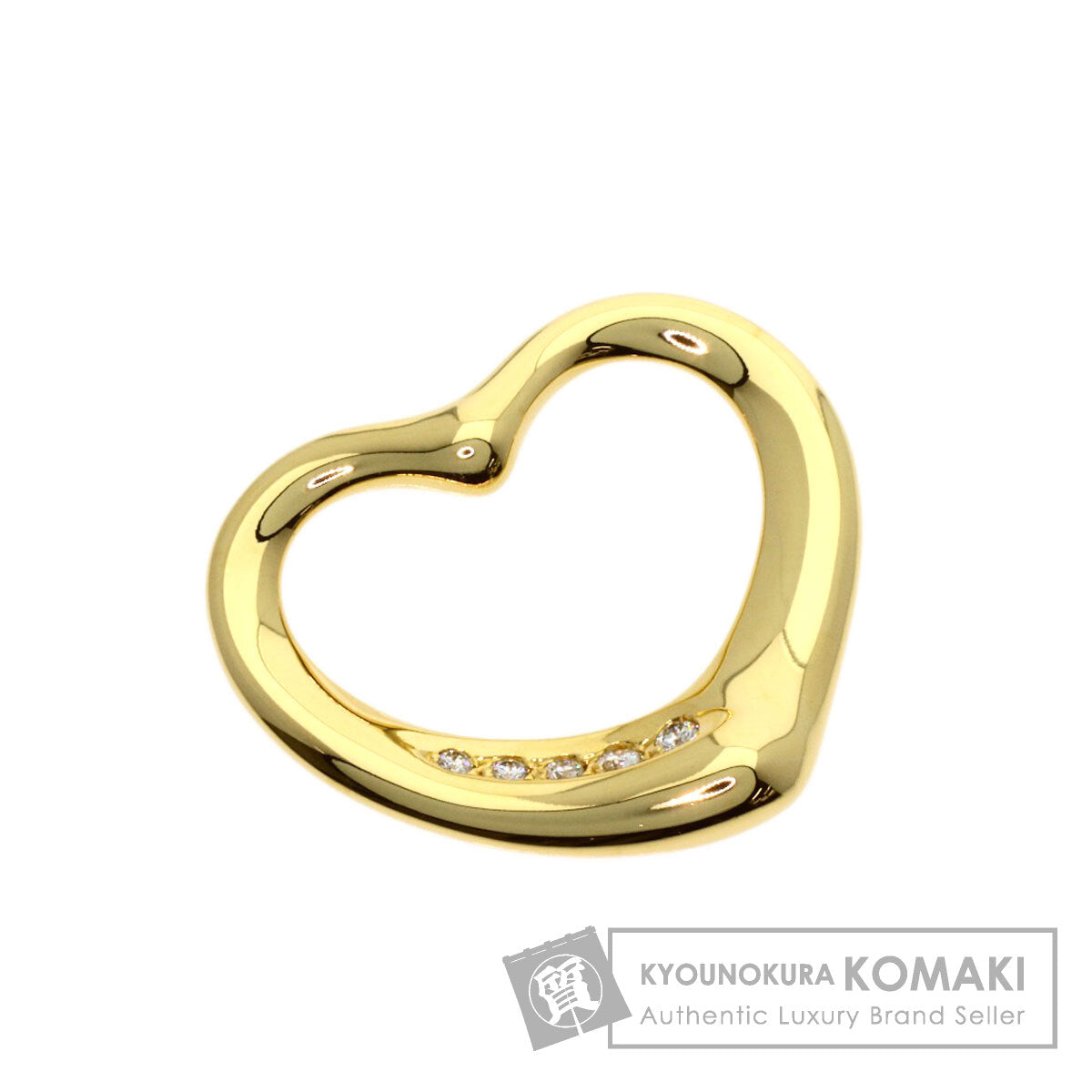ティファニー オープンハート ダイヤモンド ペンダントトップ 中古 商品画像1