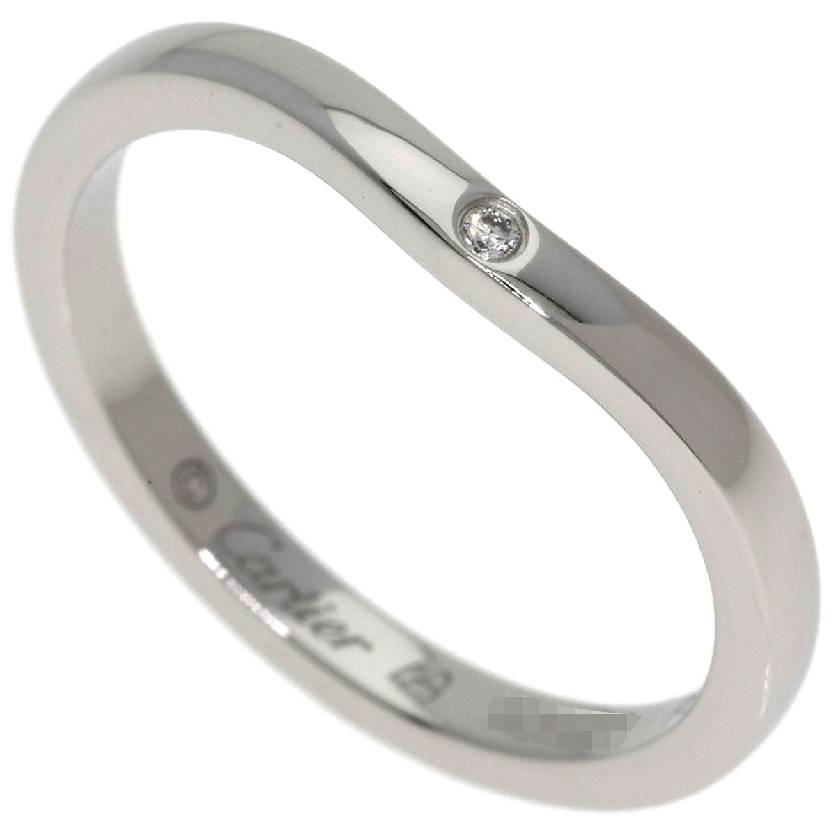 こ*^様 カルティエ バレリーナ リング 49 Pt950 3Pダイヤ 9号 証 カルティエ バレリーナ ウェディング 3P ダイヤモンド #49 リング