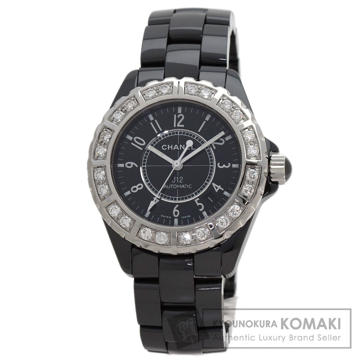 シャネル H1174 J12 38mm ダイヤモンドベゼル 腕時計 中古 商品画像1