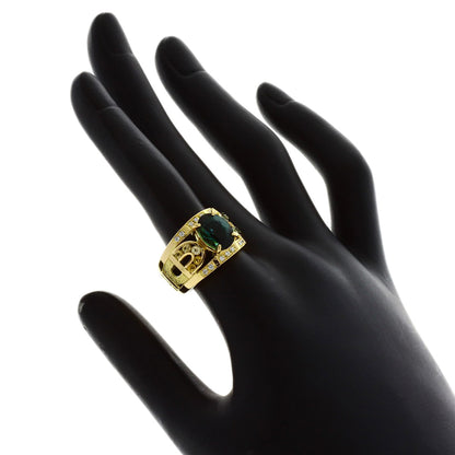 池田啓子 AKコレクション グリーントルマリン ダイヤモンド サファイア リング・指輪 中古 商品画像8