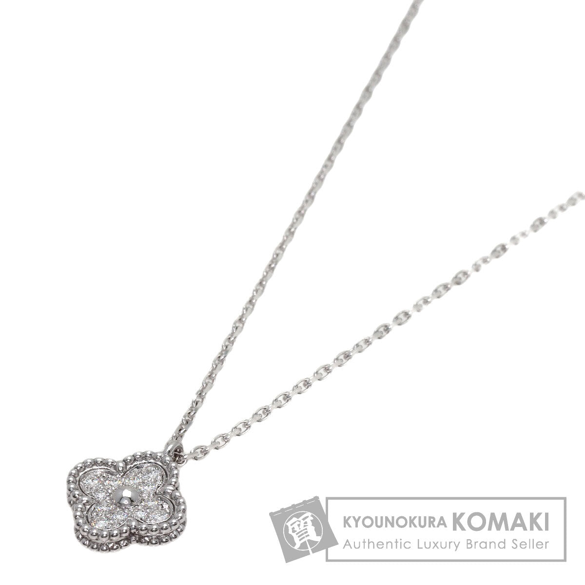 ヴァンクリーフ＆アーペル スウィート アルハンブラ ダイヤモンド ネックレス 中古 商品画像1