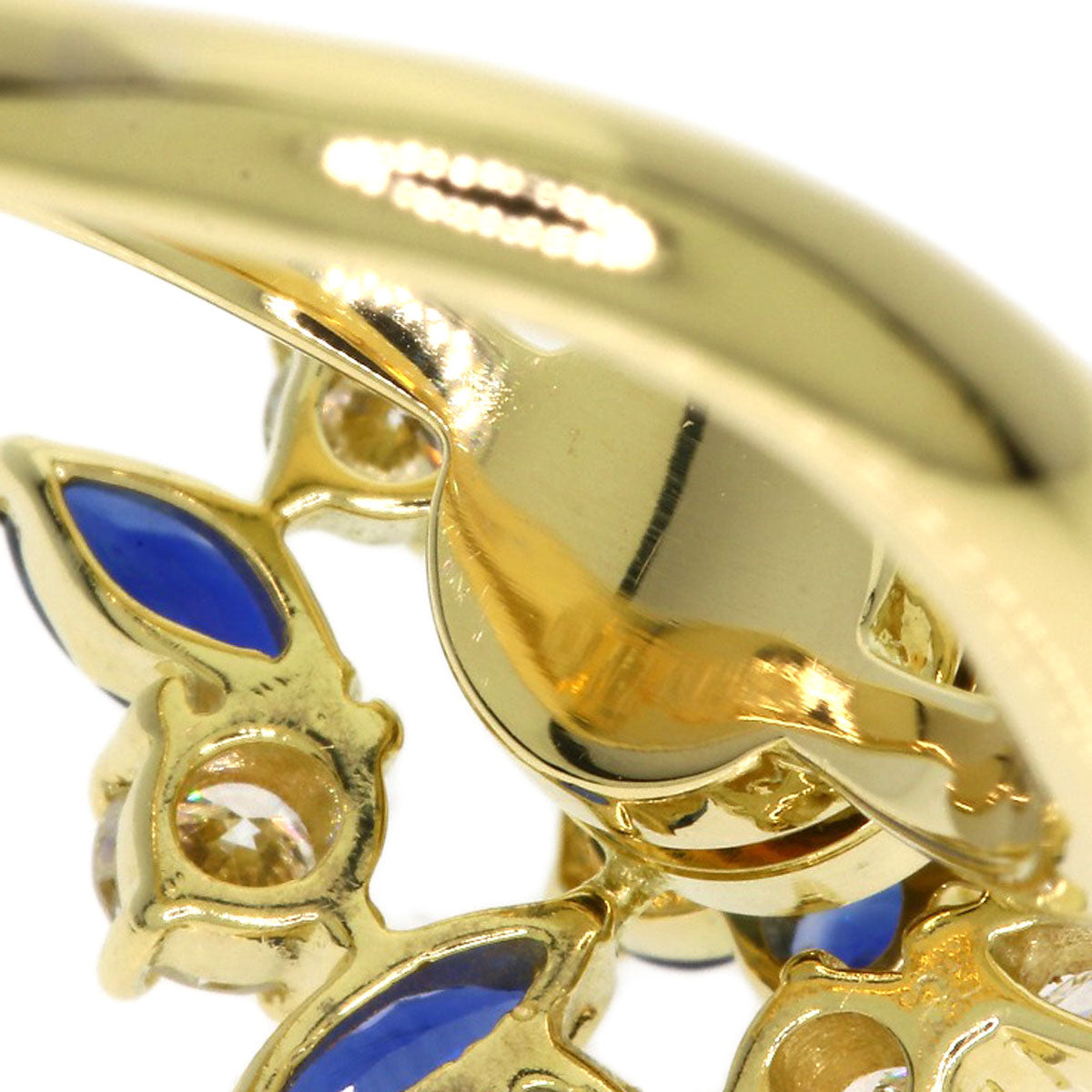 ウォルサム フラワー スウィング サファイア ダイヤモンド リング・指輪 中古 商品画像11