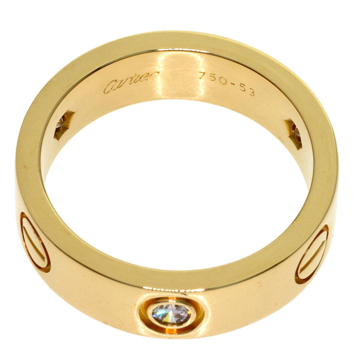 カルティエ ラブリング ハーフ ダイヤモンド #53 リング・指輪 中古 商品画像5