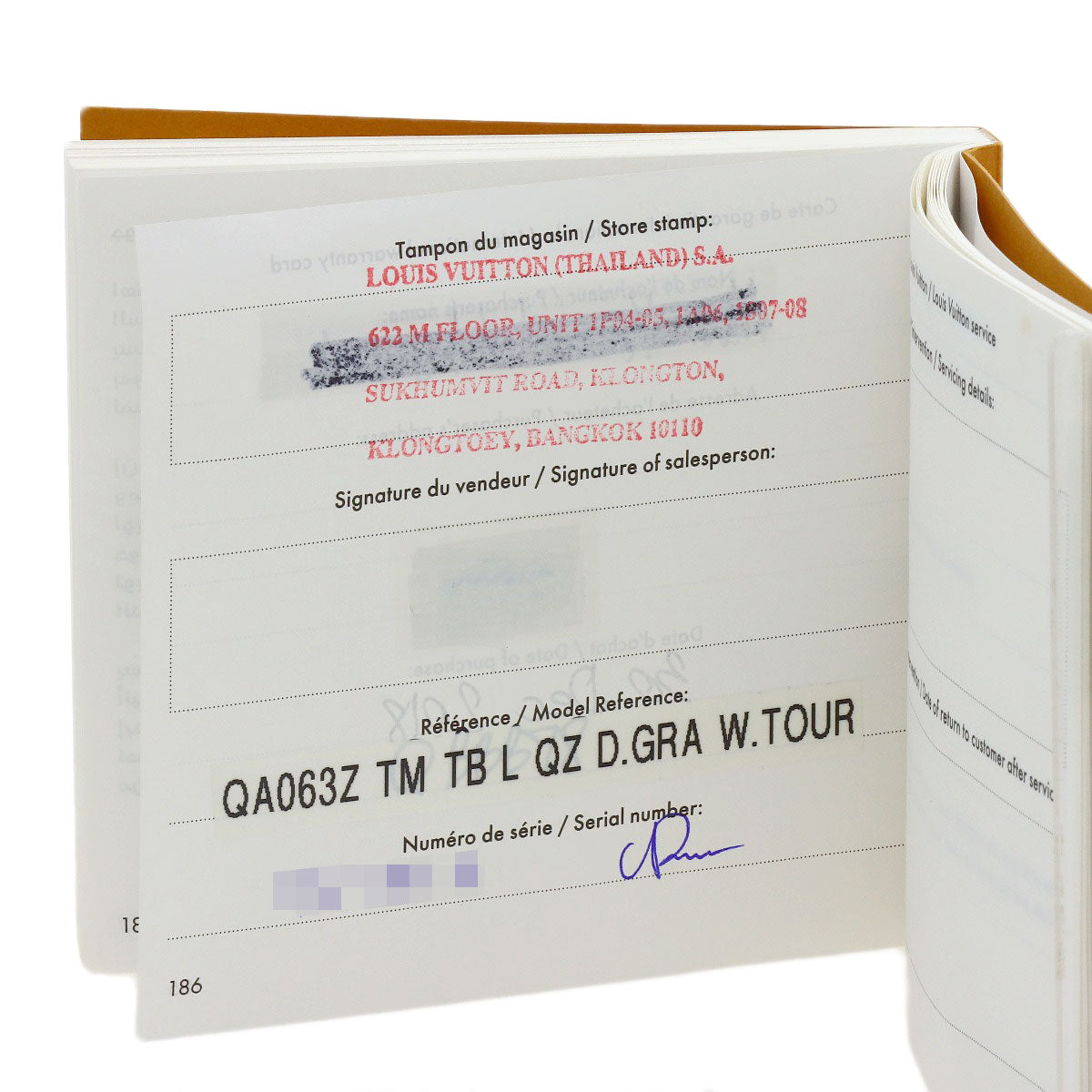 ルイヴィトン QA063 タンブールGM ダミエ ワールドツアー 腕時計 中古 商品画像15