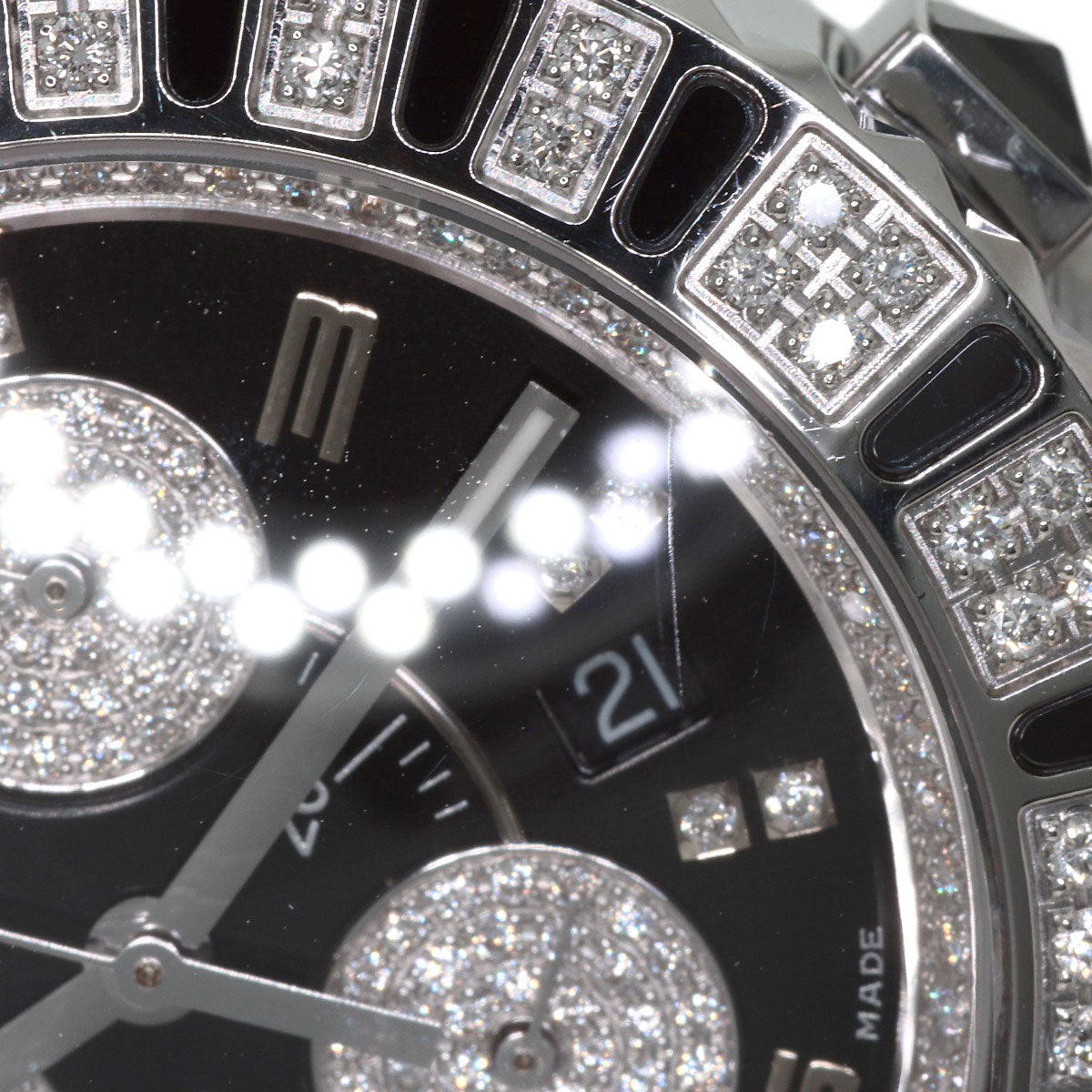クリスチャンディオール CD11431D クリスタル クロノグラフ ダイヤモンド 腕時計 中古 商品画像14