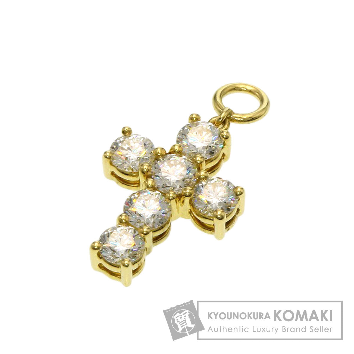 ギメル クロス ダイヤモンド ペンダントトップ 中古 商品画像1