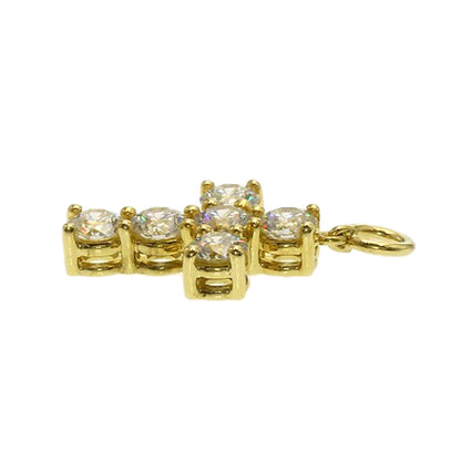 ギメル クロス ダイヤモンド ペンダントトップ 中古 商品画像4