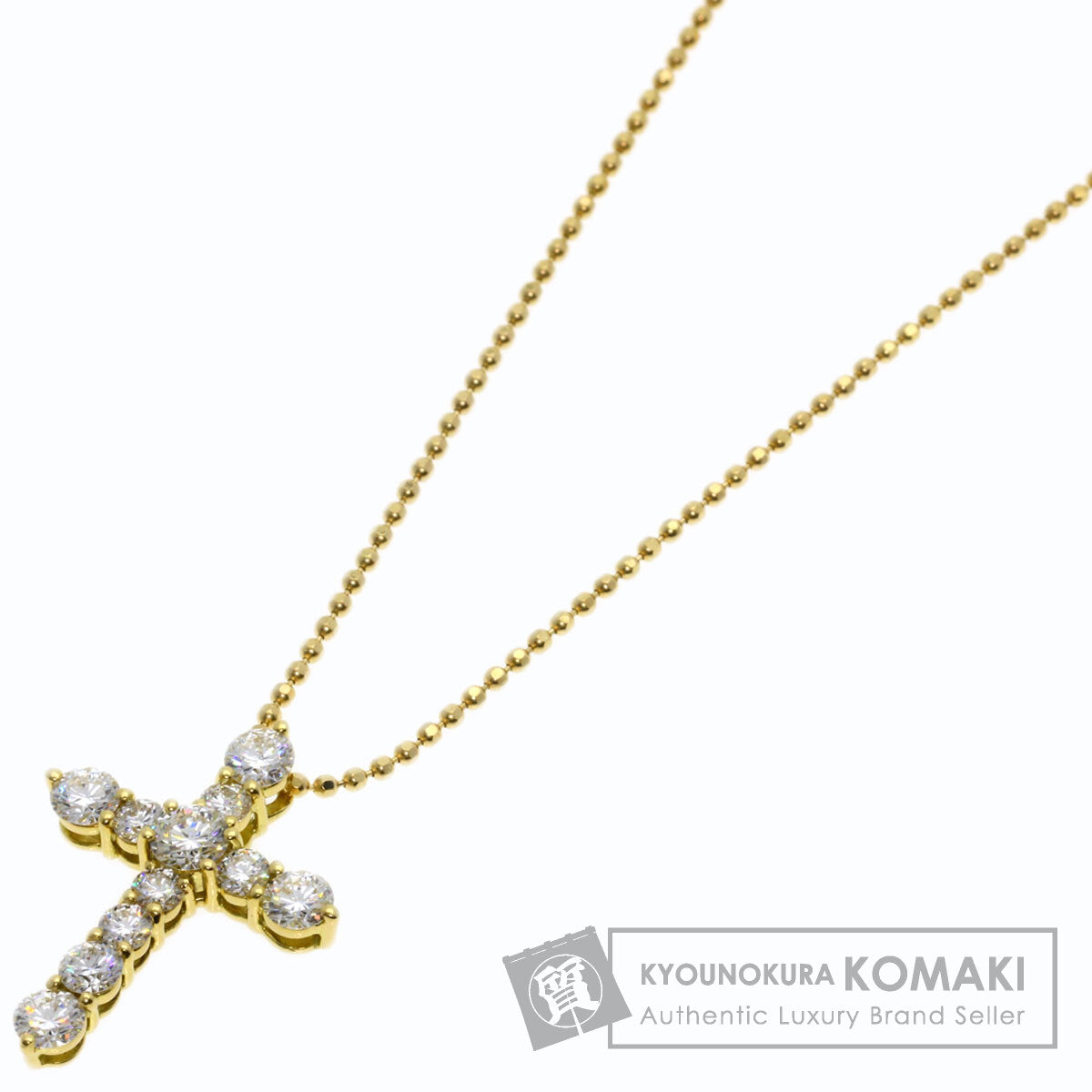 タサキ クロス ダイヤモンド ネックレス 中古 商品画像1