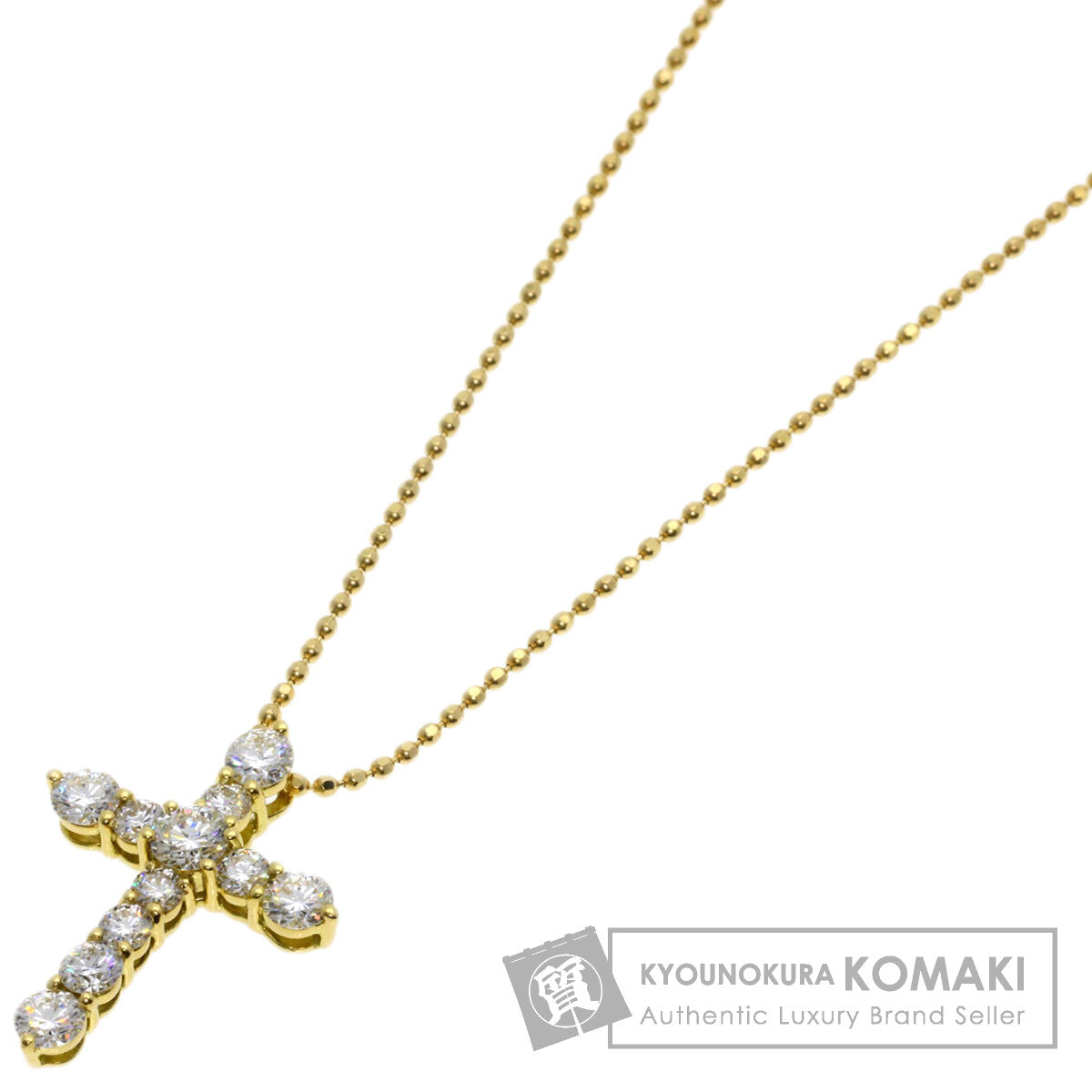 タサキ クロス ダイヤモンド ネックレス 中古 商品画像1