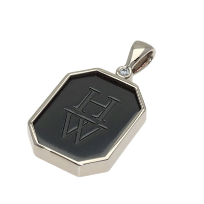 ハリーウィンストン HWロゴ 1P ダイヤモンド ペンダントトップ 中古 商品画像2