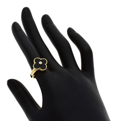 ヴァンクリーフ＆アーペル ヴィンテージ アルハンブラ ダイヤモンド オニキス #51 リング・指輪 中古 商品画像7