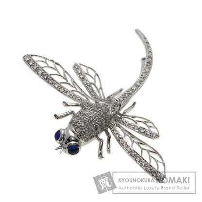 セレクトジュエリー トンボ サファイア ダイヤモンド ブローチ 中古 商品画像1