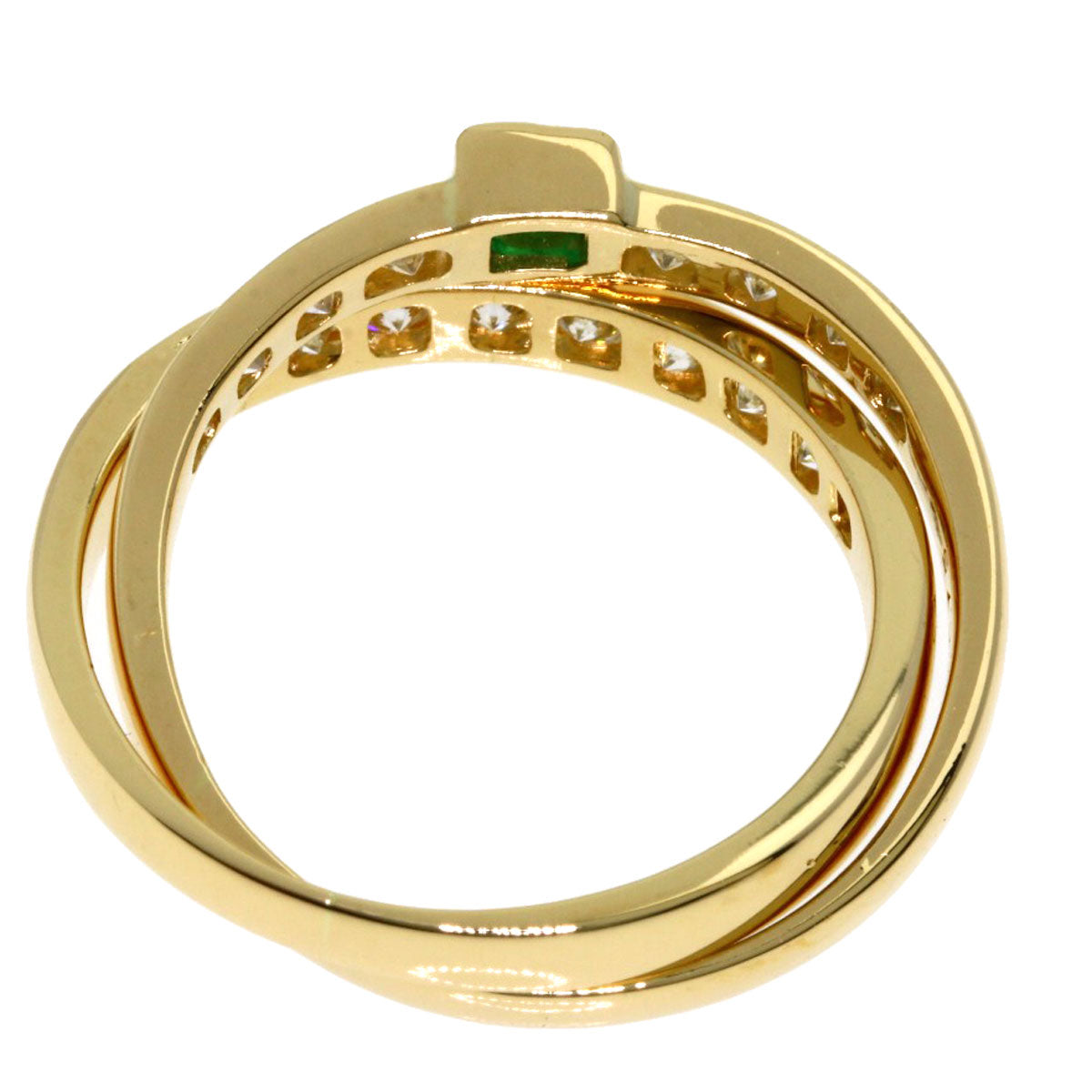 タサキ エメラルド ダイヤモンド ２連 リング・指輪 中古 商品画像5