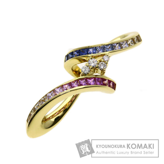 ジュネ サファイア ダイヤモンド ペンダントトップ 中古 商品画像1