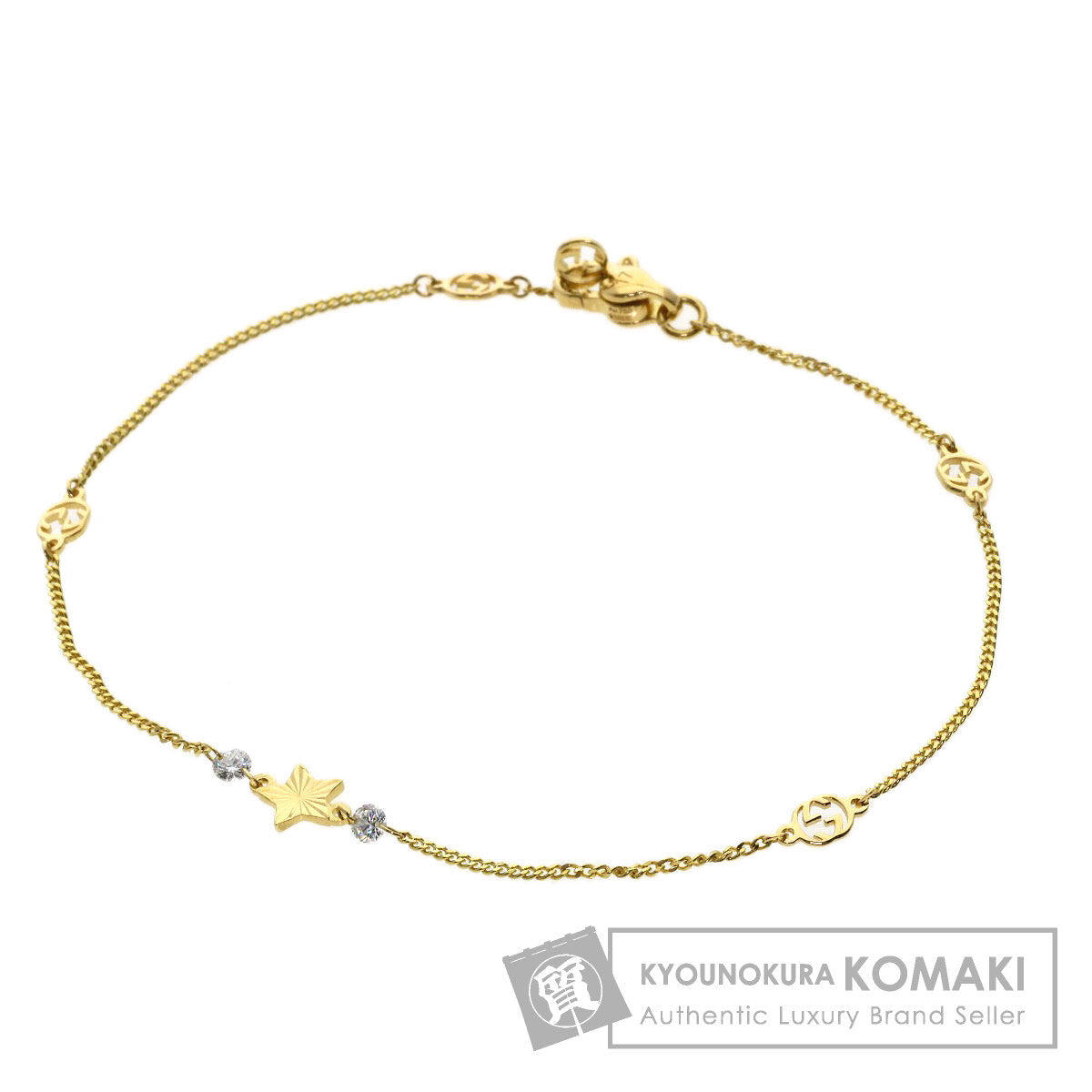 グッチ インターロッキング スター ダイヤモンド #17 ブレスレット 中古 商品画像1