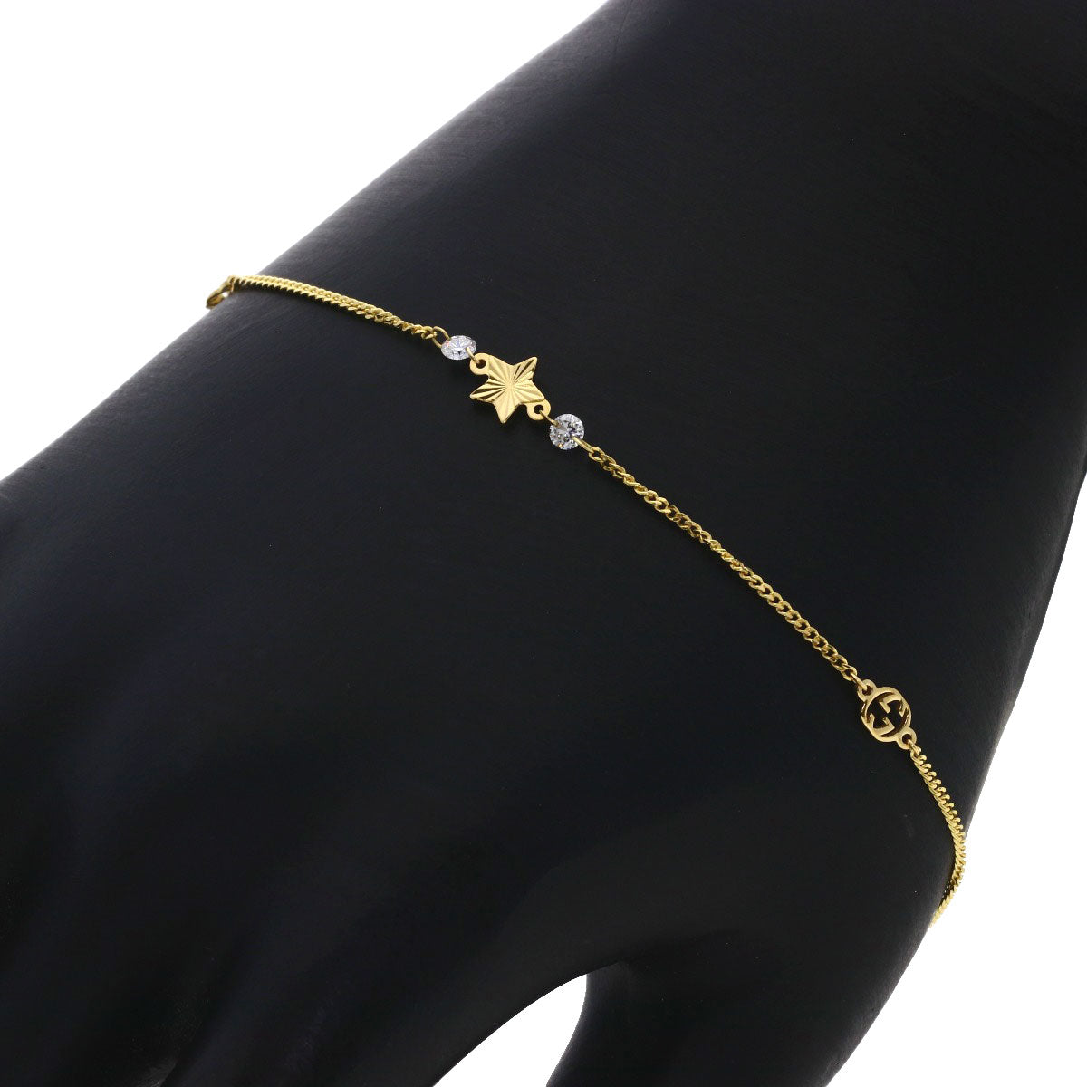 グッチ インターロッキング スター ダイヤモンド #17 ブレスレット 中古 商品画像6