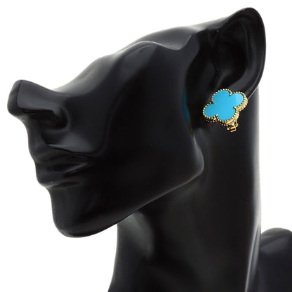 ヴァンクリーフ＆アーペル マジック アルハンブラ ターコイズ ピアス 中古 商品画像6
