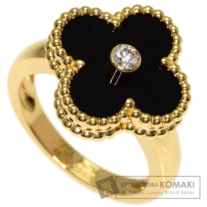 ヴァンクリーフ＆アーペル ヴィンテージ アルハンブラ オニキス ダイヤモンド #48 リング・指輪 中古 商品画像1